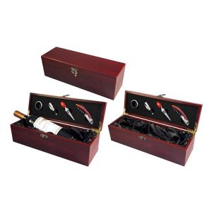 Caja Madera para Vino (con herramientas)