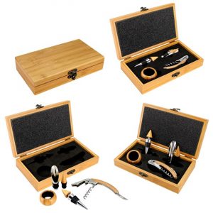 Deluxe Set de Vino Bambú
