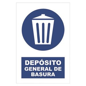 Señalética Depósito General de Basura