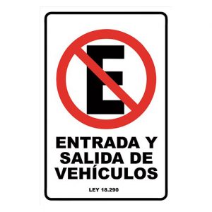 Señalética No Estacionar
