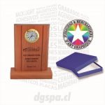 Galvano Sobremesa con Reloj 9.5 x 13 cms. + Base